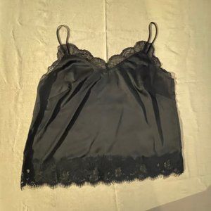 Black H&M Camisole with lace trim - size 12
